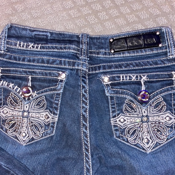 sparkle 2000s low rise dark jean - Picture 2 of 4